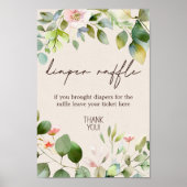 Poster SIGNE DE Baby shower Déchets de bois Animaux (Devant)