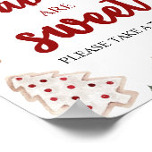 Poster Signe de Baby shower doux pour Noël d'hiver (Coin)