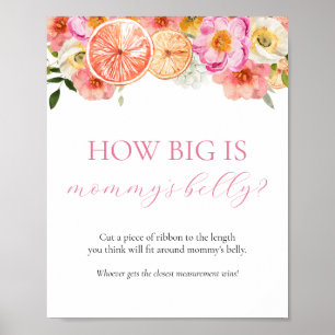 Poster Signe de Baby shower du ventre de maman