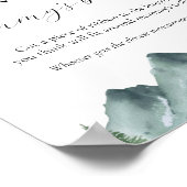 Poster Signe de Baby shower du ventre de maman (Coin)