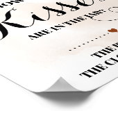 Poster Signe de Baby Shower "Eucalyptus Fall Combien de b (Coin)