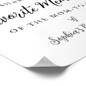 Poster SIGNE DE Baby shower Mémoire Favorite CALLA Bee (Coin)