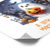 Poster Signe de Baby shower neutre Little Boo (Coin)