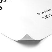 Poster Signe de Baby shower neutre simple et moderne (Coin)