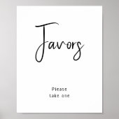 Poster Signe de Baby shower neutre simple et moderne (Devant)