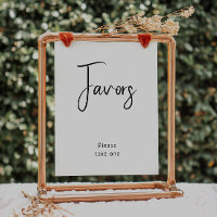 Signe de Baby shower neutre simple et moderne