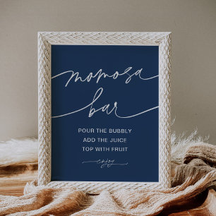 Poster SIGNE DE Baby shower NEVE Momosa Bar
