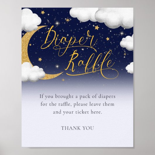 Poster Signe de Baby shower torche Twinkle Little Star (Devant)