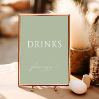 SIGNE DE Baby shower Vert Sage Whimsical Boissons