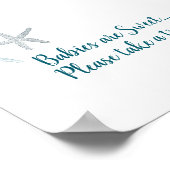 Poster SIGNE DE Baby showers À thème Mer (Coin)