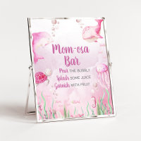 Signe de bar de maman Osa rose sous la mer