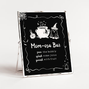 Poster Signe de bar pour maman Osa Halloween Bébé en prép