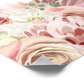 Poster Signe de bienvenue de confirmation de fleurs d'her (Coin)