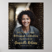 Poster Signe de bienvenue de la fête de retraite avec pho (Devant)