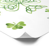 Poster Signe de bienvenue de mariage irlandais Cead Mile (Coin)