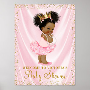 Poster Signe de bienvenue pour Baby Shower de Princesse A