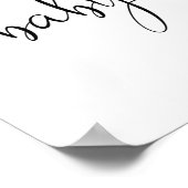 Poster Signe de bienvenue pour baby shower sur le thème d (Coin)