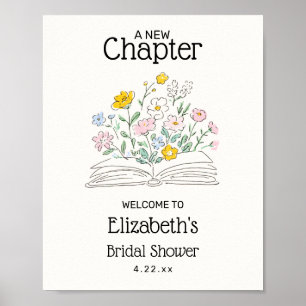 Poster Signe de bienvenue pour la baby shower 'Un nouveau
