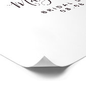 Poster Signe de bienvenue pour la douche de mariée "Meant (Coin)