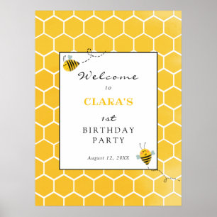 Poster Signe de bienvenue pour la fête d'anniversaire de