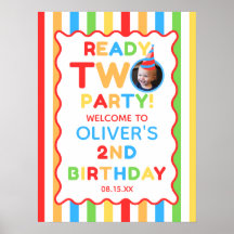 Signe de bienvenue pour photo d'anniversaire Ready