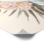 Poster Signe de bienvenue pour une baby shower bohème ave (Coin)