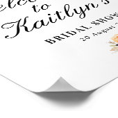 Poster signe de bienvenue pour une baby shower de mariage (Coin)