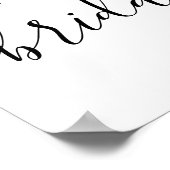 Poster Signe de bienvenue pour une douche de nuptiale au (Coin)