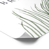 Poster Signe de bienvenue pour une fête de mariage à thèm (Coin)