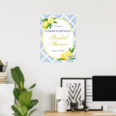 Poster Signe de bienvenue pour une fête de mariage Lemon  (Bureau à domicile)