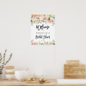 Poster signe de bienvenue pour une fête prénuptiale sur l (Cuisine)