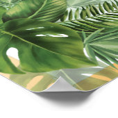 Poster Signe de bienvenue Thé Mariage Tropical Palm (Coin)