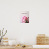 Poster Signe de bouquet rose (Cuisine)
