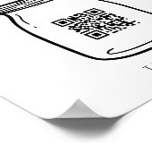 Poster Signe de caisse virtuelle HARLOW pour Venmo QR Cod (Coin)