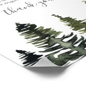 Poster Signe de calèche Baby shower bois des pins (Coin)