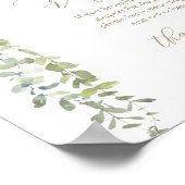 Poster Signe de caleçon Baby shower de fille à ballons ro (Coin)