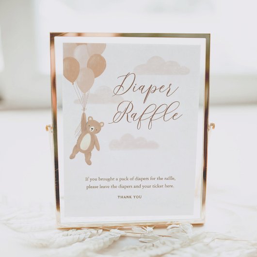 Poster Signe de caleçon nous pouvons attendre Baby shower