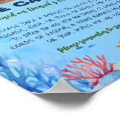 Poster Signe de capsule temporelle d'anniversaire de pêch (Coin)