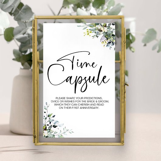 Poster Signe de capsule temporelle pour le premier annive