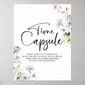 Poster Signe de capsule temporelle pour le premier annive (Devant)