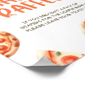 Poster Signe de carafe Baby shower de pizza (Coin)