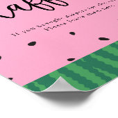 Poster Signe de carafe de pastèque (Coin)