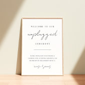 Poster Signe de cérémonie de débranchement de script mini