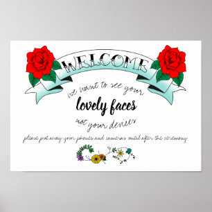 Poster Signe de cérémonie Mariage débranché Tatouage insp