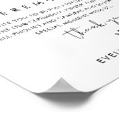 Poster Signe de cérémonie Mariage débranchée STELLA (Coin)