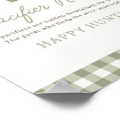 Poster SIGNE DE CHASSE DE Baby shower DES Agriculteurs (Coin)