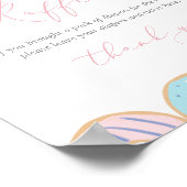 Poster Signe de chicane à saupoudrer de Donut (Coin)