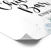 Poster Signe de chili d'hiver Red Xmas arbre Truck (Coin)