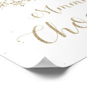 Poster Signe de chocolat Mmmm Onederland d'hiver (Coin)