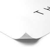 Poster Signe de chronologie de l'ordre Mariage moderne de (Coin)